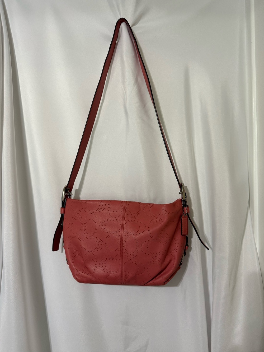 Coach Leather Pink Leather Hobo Purse